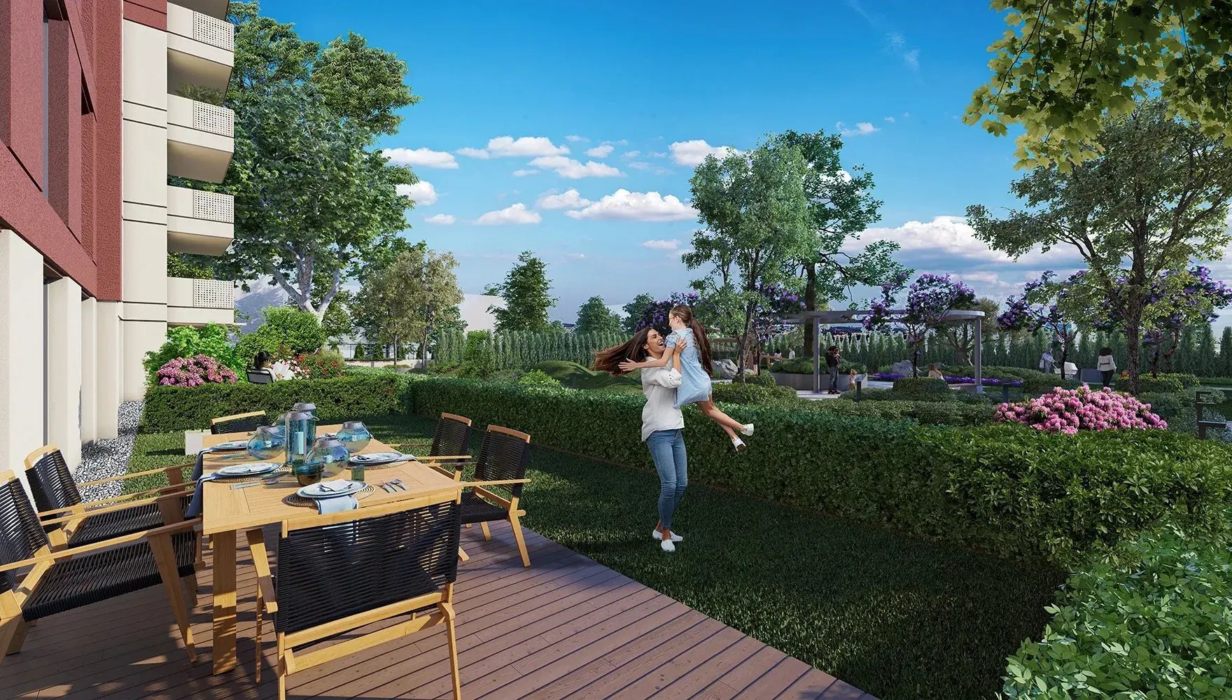 A garden terrace