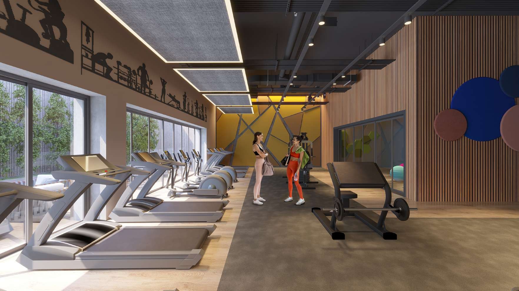 The fitness centre
