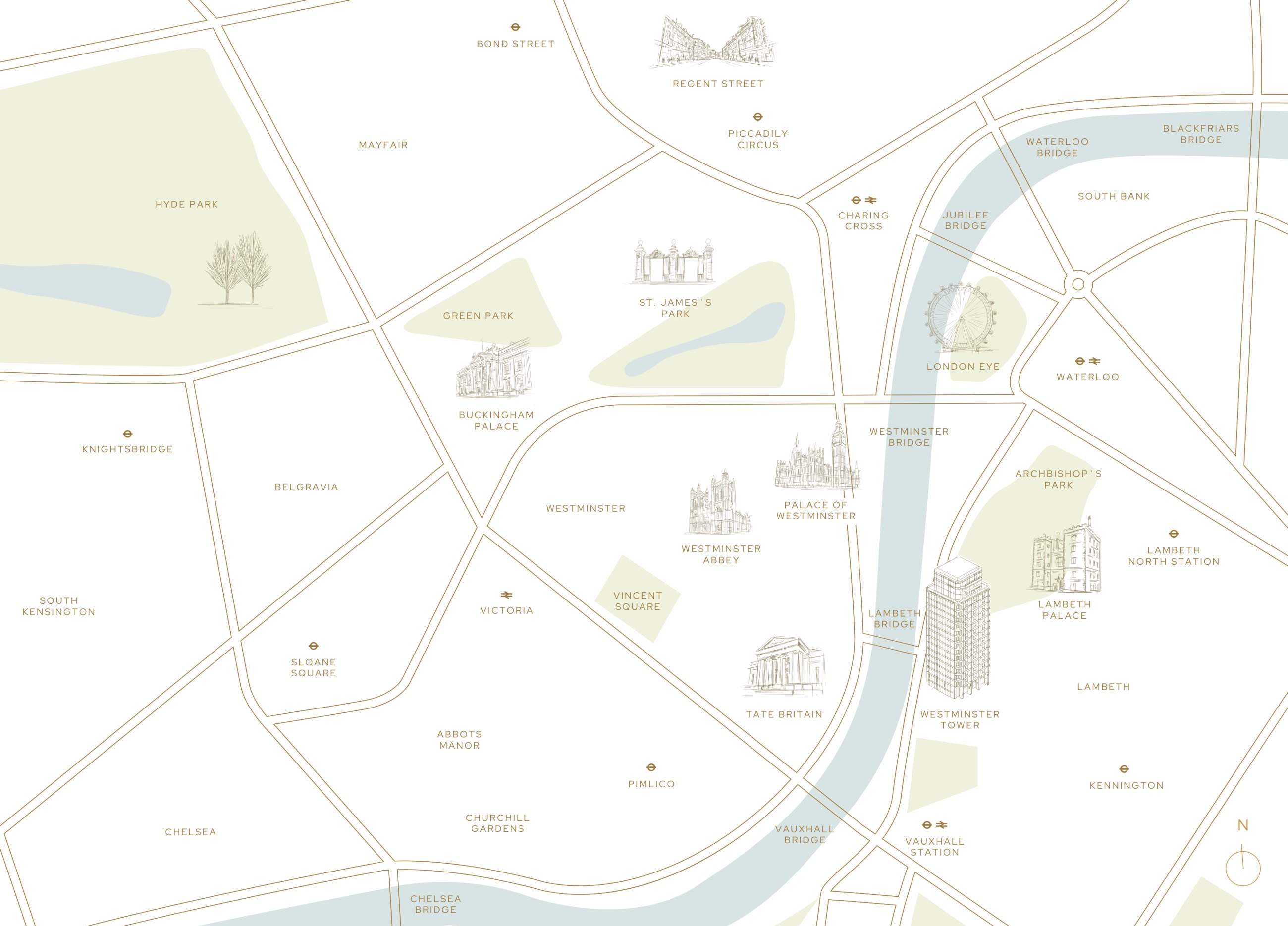 The centre of London, at your door.