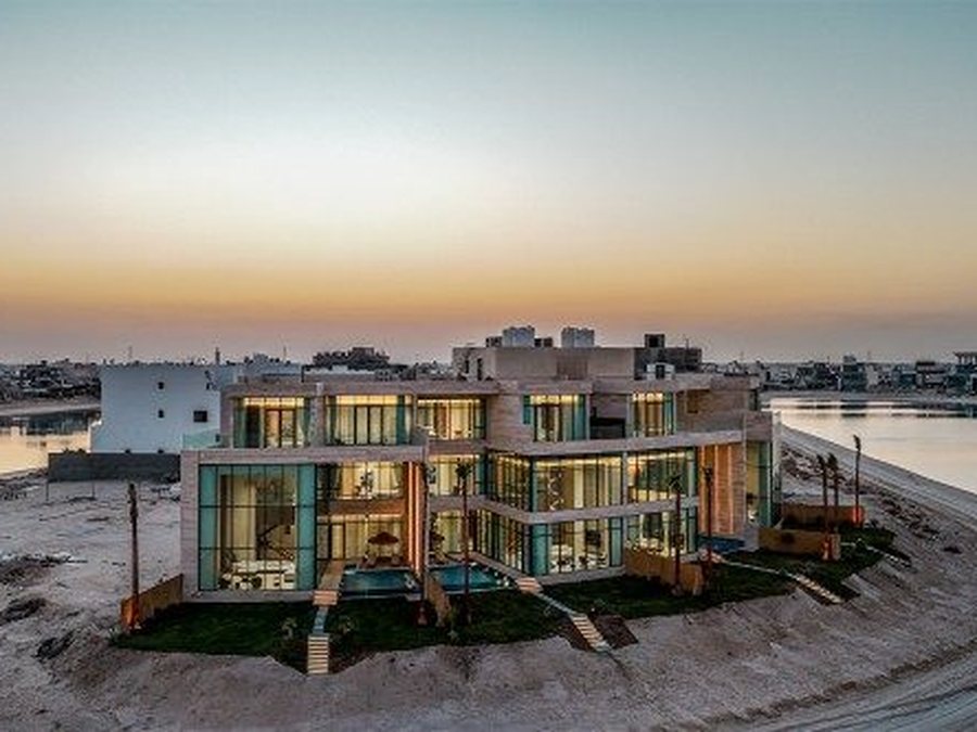 Waterfront villa with its own jetty in Sabah Al Ahmad Sea City