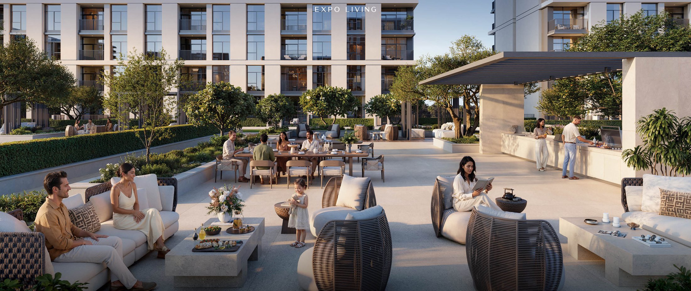 The BBQ courtyard
