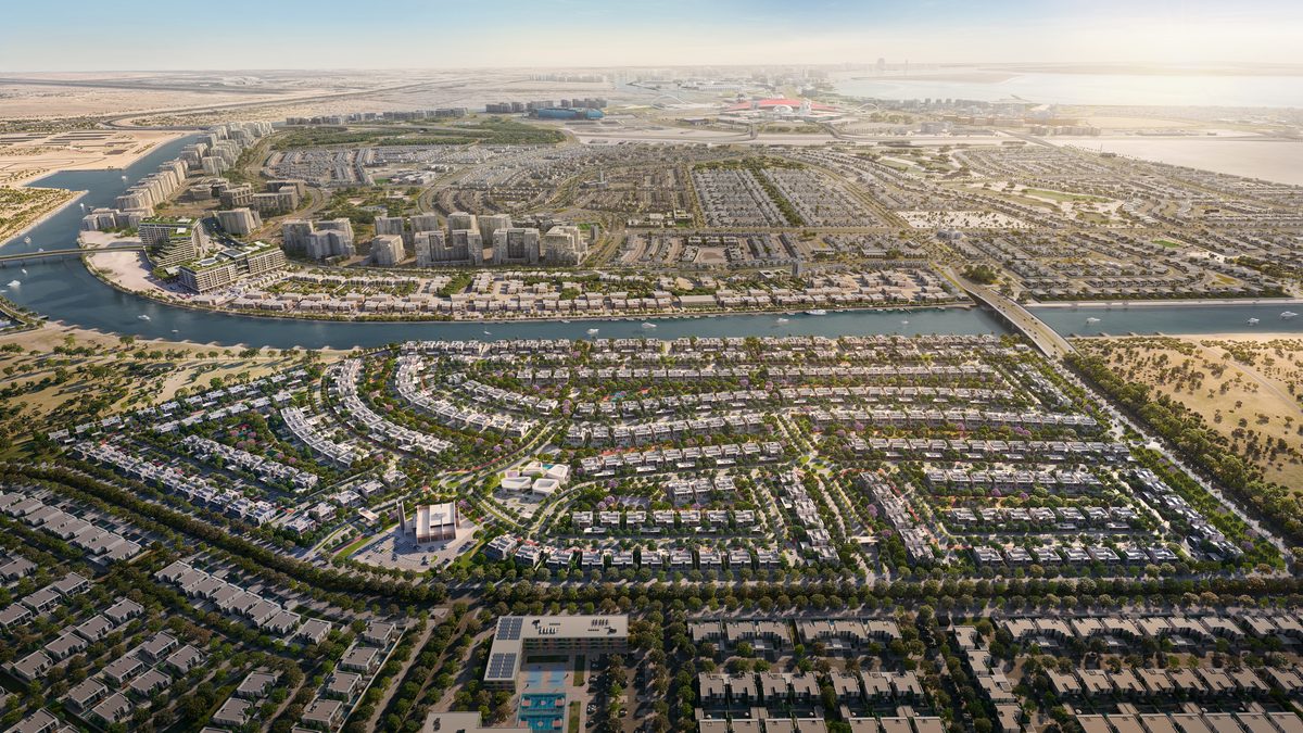 Yas Riva Reserve masterplan from above